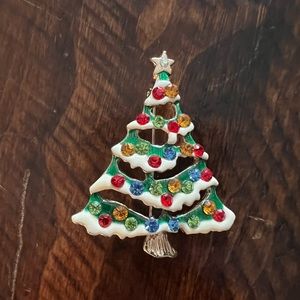 Christmas Tree Coat Pin